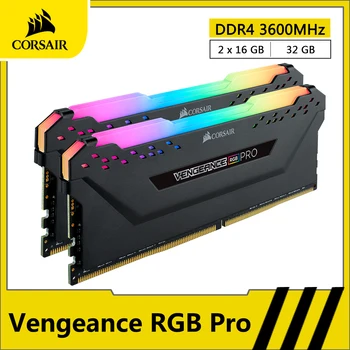 

CORSAIR Vengeance RGB PRO DDR4 RAM 32GB (16GBx2) 3600MHz DIMM Desktop Memory PC Computer 288 Pin Memoria RAM DDR4 16GB 32GB