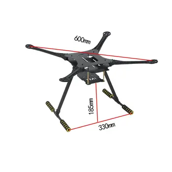 Kit telaio S600 per telaio F4 F7 APM/PIX CineWhoop compatibile con eliche da 15 pollici per Drone S600 FPV Racing RC Quadcopter