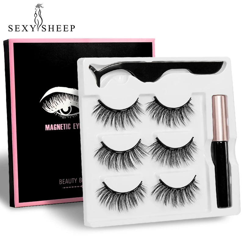 Набор Магнитных люверсов 3 пары жидкая подводка для глаз магнитные ресницы и
