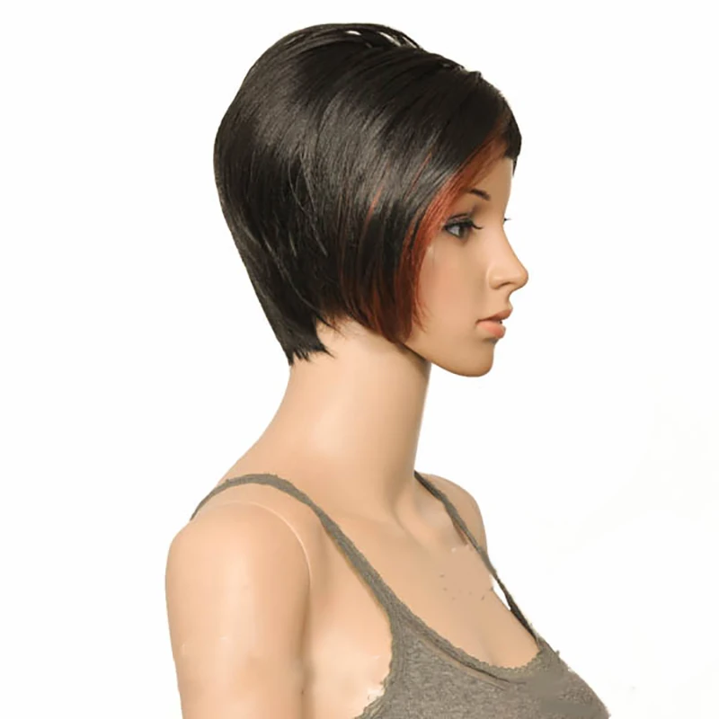 HAIRJOY синтетический парик для волос короткая бритва с длинной стороной взрыва 9 цветов