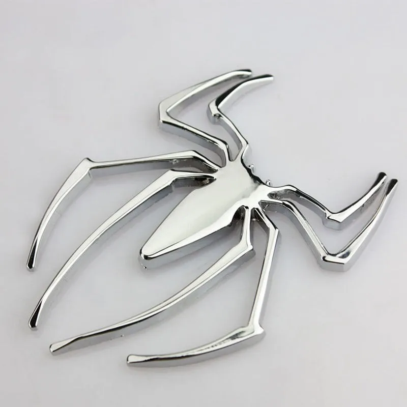 3D стикер для автомобиля s Горячая Универсальная металлическая эмблема в форме паука хромированная 3D наклейка для автомобиля грузовика наклейка Человек-паук