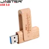 Флэшка JASTER USB3.0 с логотипом клиента, Флэшка из дерева, 4 ГБ, 8, 16, 32, 64, Флэшка памяти (бесплатный логотип более 5 шт.) ► Фото 3/6