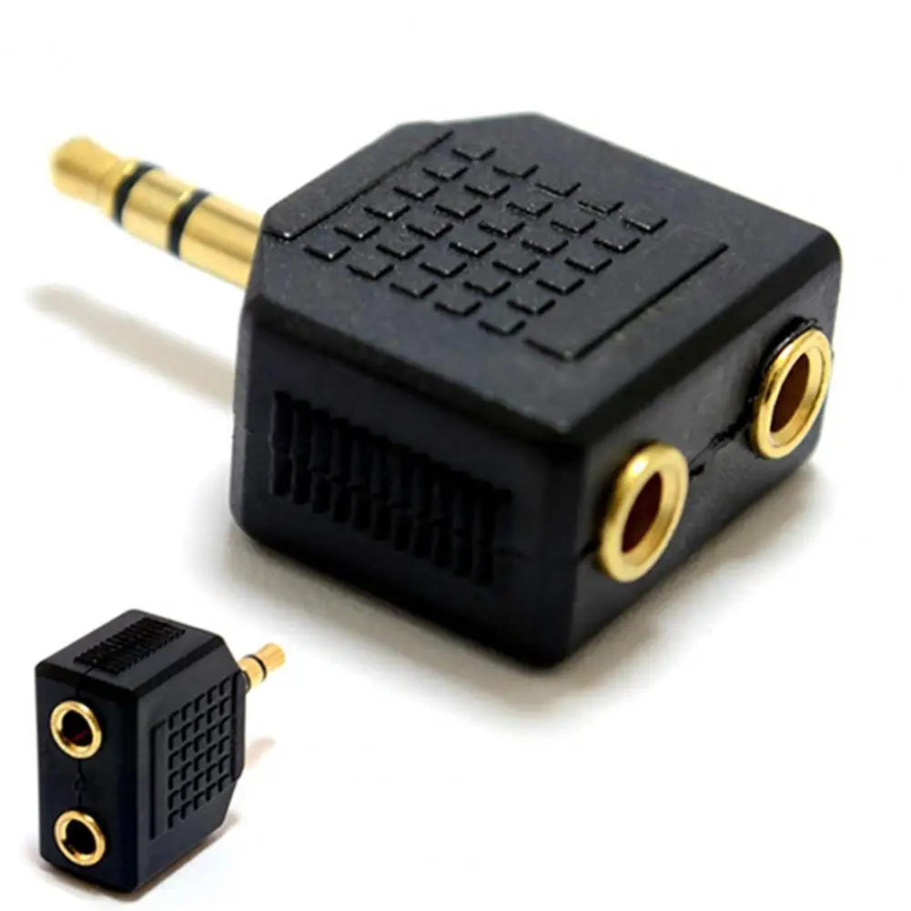 

3.5mm 1 to 2 Double Earphone Headphone Y Splitter Cable Cord Adapter Jack Plug