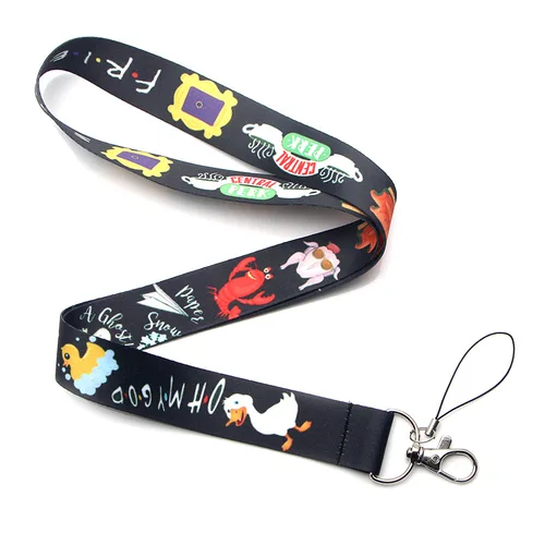 카카오프렌즈 키 체인 친구 TV 쇼 넥 스트랩 Lanyards ID 배지 카드 로프 체인 목걸이 전화 체육관 스트랩 웨빙 목걸이 선물 keyholder 3