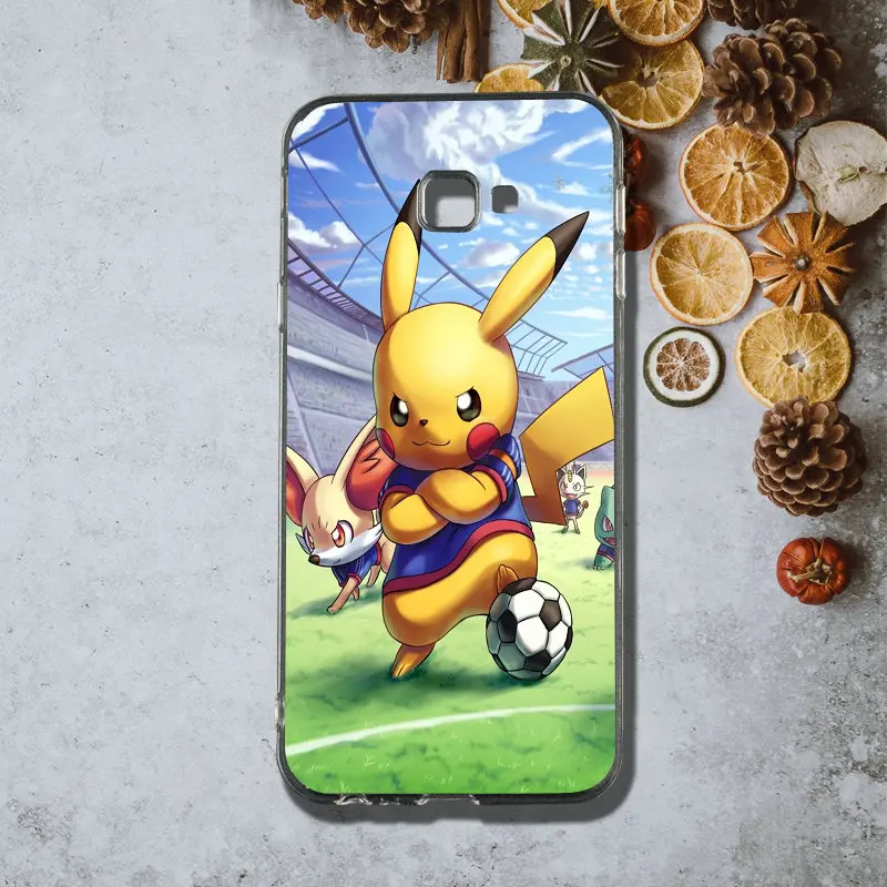 Для samsung Galaxy J1 J2 J3 j4 J5 J6 J7 J8 A3 A5 A7 Coque сумки Силиконовые мягкие чехлы для телефонов с рисунком из Аниме Пикачу Покемон