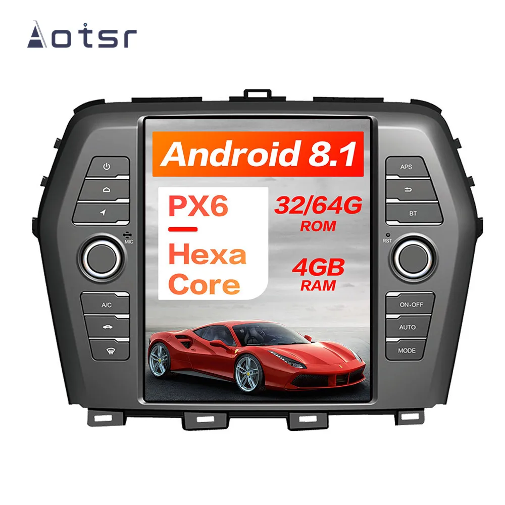 Tesla стиль Android 8,1 нет автомобильный DVD Универсальный плеер для Nissan Maxima- автомобильный стерео радио wi-fi-мультимедиа медиаплеер
