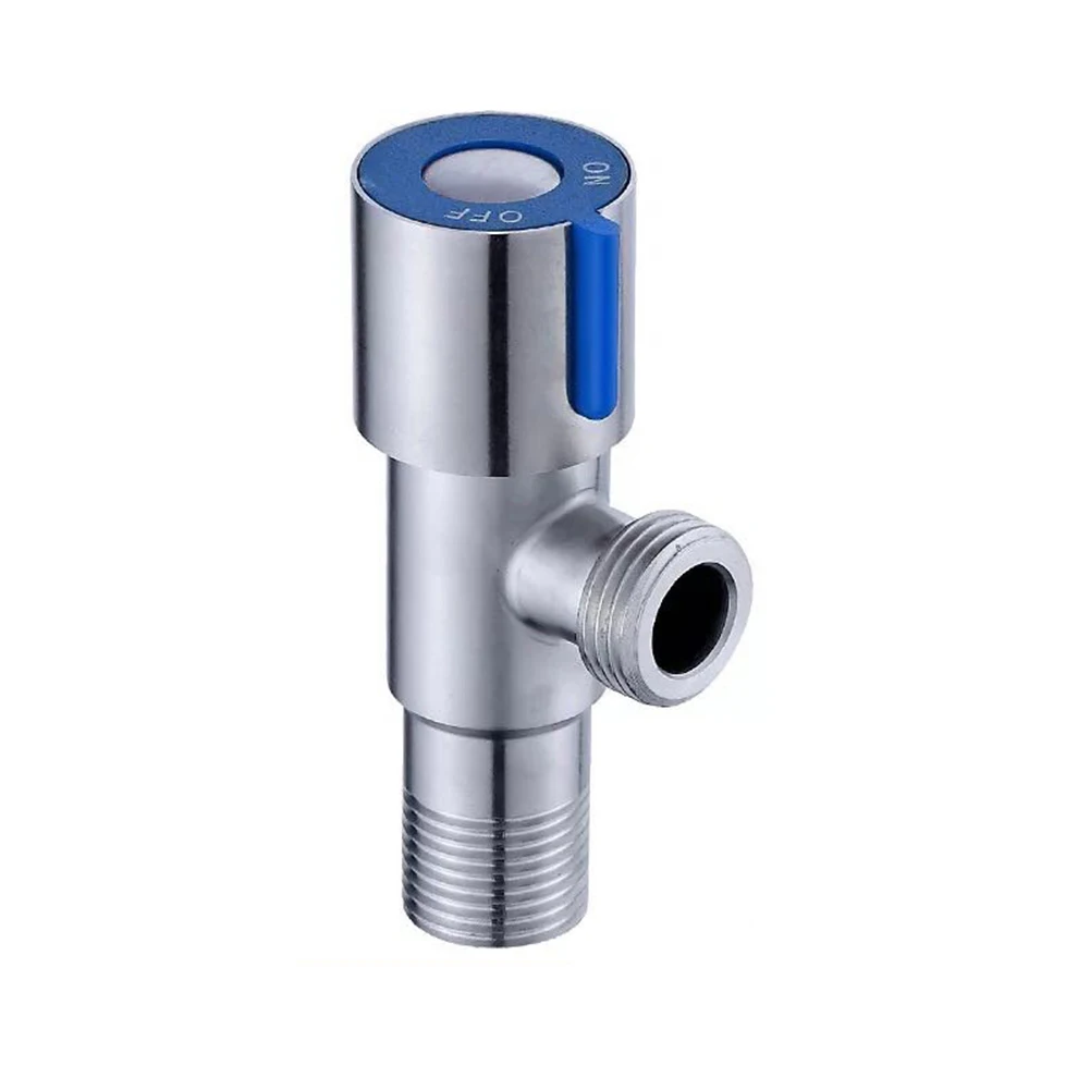 Угловые Клапаны Матовый клапан из нержавеющей стали аксессуары для ванной комнаты угловой клапан туалет раковина LB88