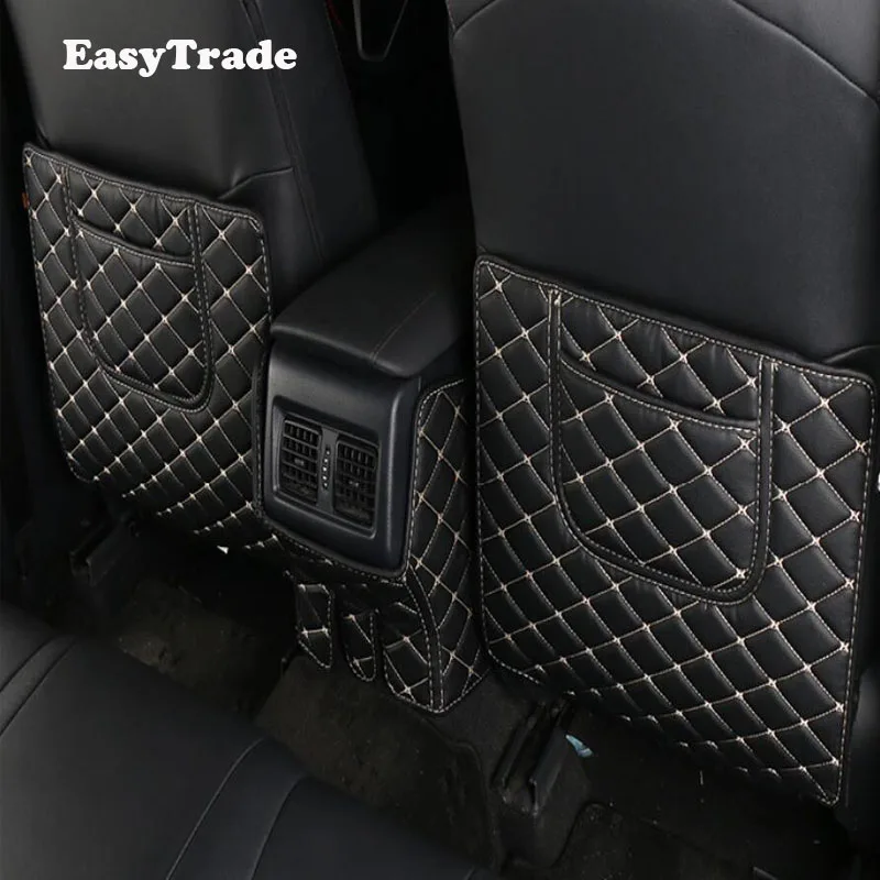 

Car Styling Leather Rear Back Seat Mat Anti kick Pad Anti-rub Mat For Toyota Camry 2018 2019 8th Car Accessories