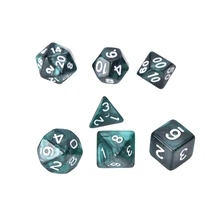 7Pcs D10 Multi-Sided Gem Dice Die para Jogos de RPG Dungeons & Dragons DND D & D Set atacado