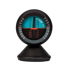 Мини-шаровой измеритель уровня универсальный автомобильный компас Карманный автомобильный монтируемый навигационный Компас для кемпинга Пешие прогулки на открытом воздухе Автомобиль путешествие по пересеченной местности