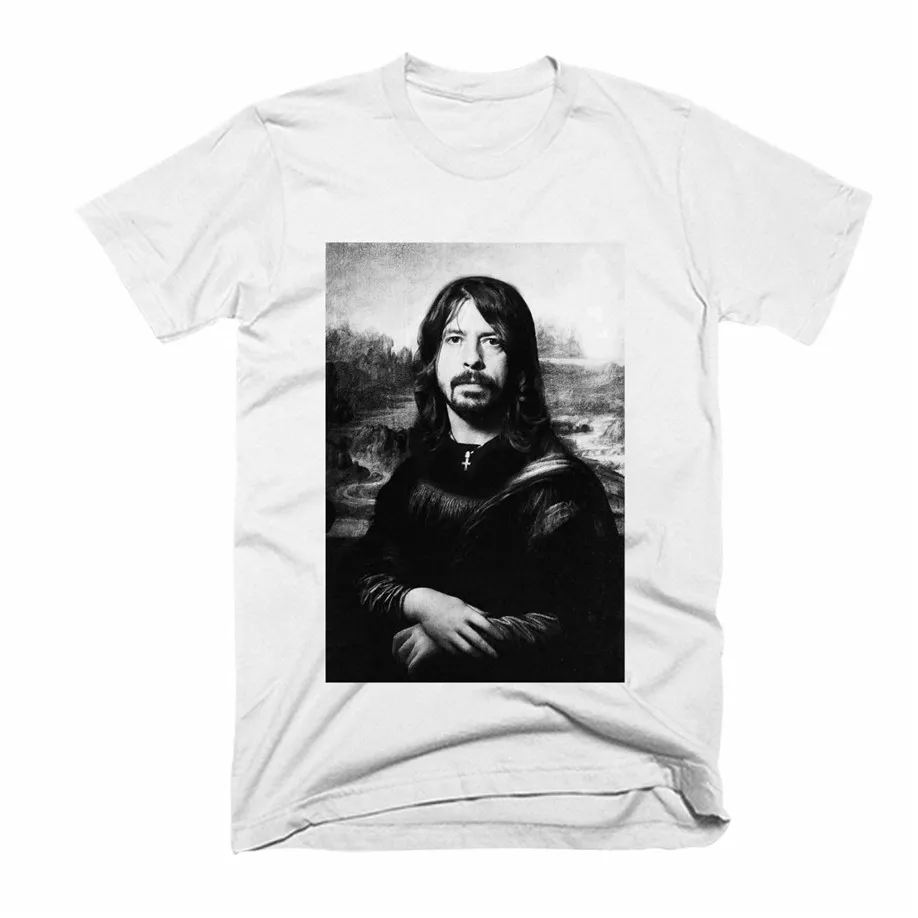 Новая мужская футболка Dave Grohl Monalisa размер США S M L XL 2XL Xxxl Zm1 Специальная с принтом |