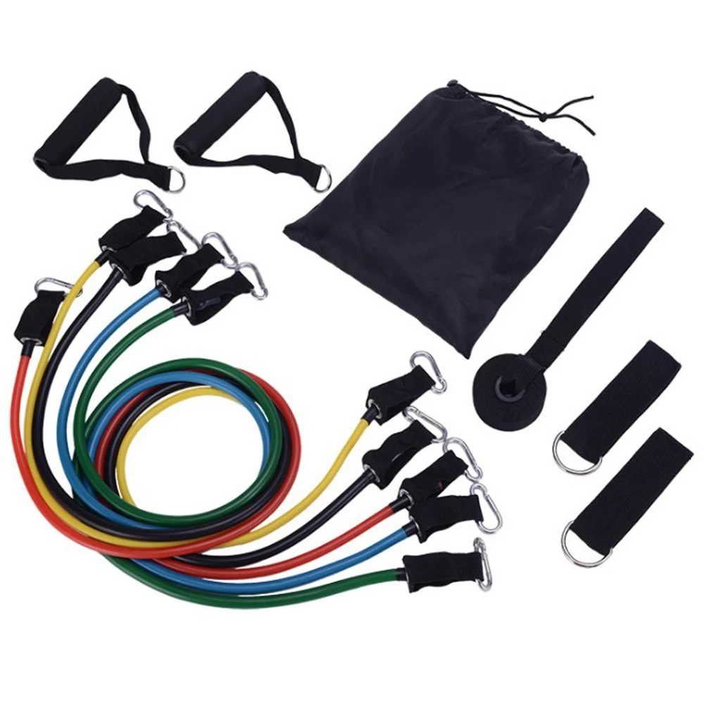 

Indoor 11 Piece Resistance Bands Set Bandas Elasticas Fitness Elastico Para Ginastica Pull Rope Training Gum Exercise Accesorios