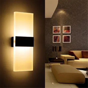 

Indoor lighting LED wall lamp AC 85-265V simple square lighting lamp home bedroom bedside lamp balcony aisle corridor lamp
