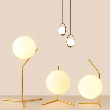 

Modern Indoor LED Iron Living Room Floor lamps Minimalist Home Decor Restaurant Standing Lights Bedroom Glass Ball lighting