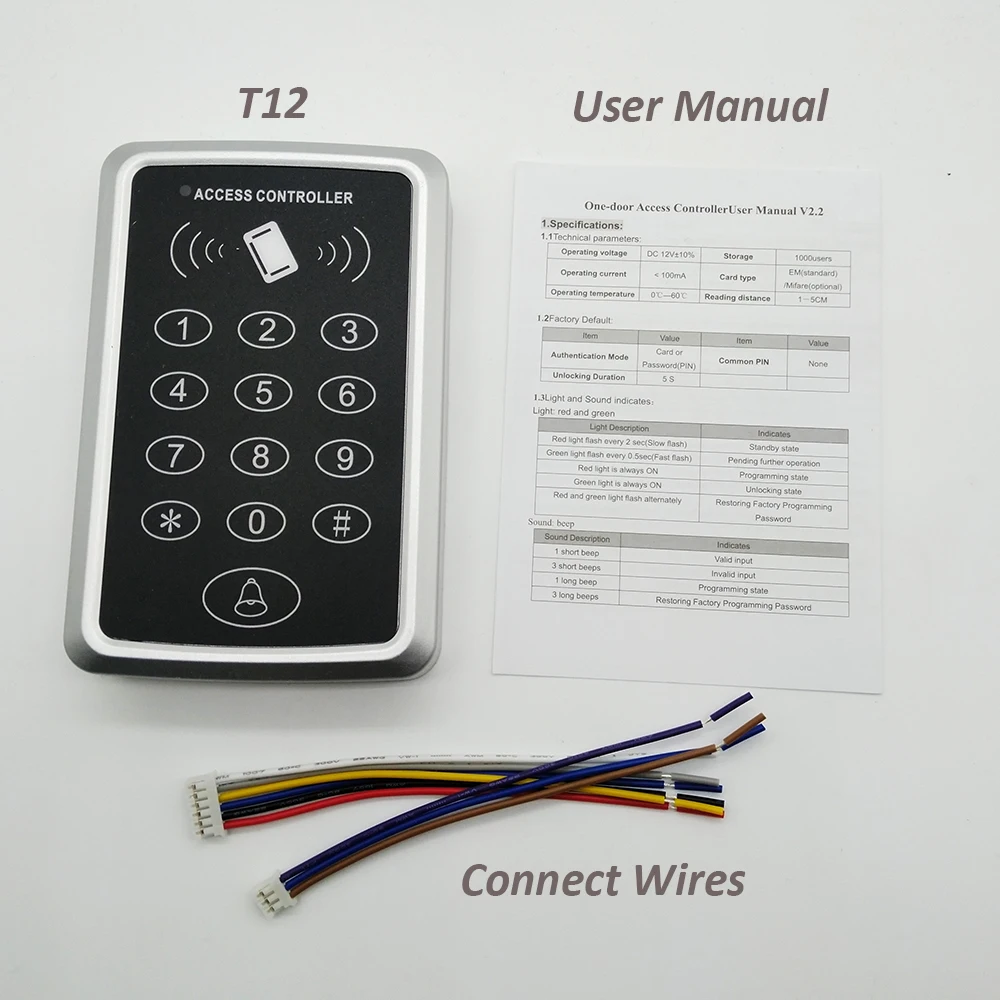 125khz Rfid Access Control System Keypad Card Door Lock Access Controller Access Control Kits Aliexpress