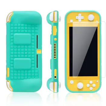 

High quality soft case for Switch Lite heavy duty protective case cover with SD card tray raised handle to help grip comfortably