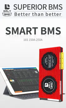 

16S 48V LiFePO4 lithium battery with Bluetooth protection panel 3.2V BMS smart start 150A RV solar energy storage battery