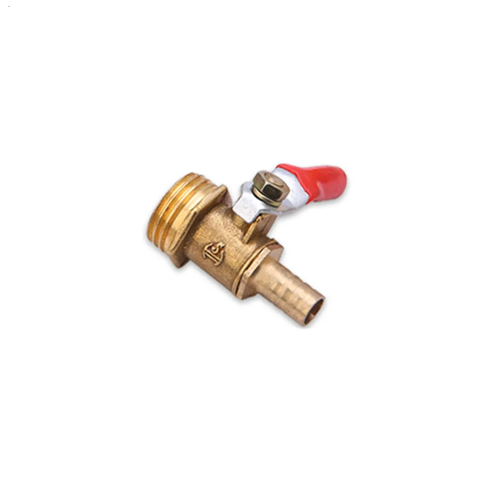 

Brass Barbed ball valve 4-12 Hose Barb 1/8'' 1/2'' 1/4'' Male Thread Connector Joint Copper Pipe Fitting Coupler Adapter
