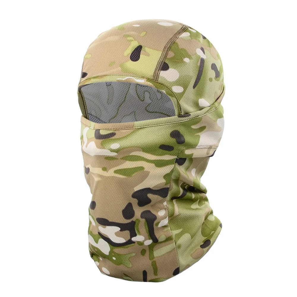 Мультикам камуфляжная тактическая Балаклава страйкбол военная Пейнтбольная армейская велосипедная шапка для шеи защитная маска для всего лица - Цвет: BE21