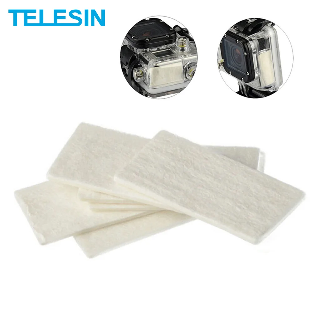 

TELESIN 60pcs Anti-Fog Inserts for GoPro Xiaoyi Inside Waterproof Housing Recycle Anti Fog Drying Inserts Camera Accesories