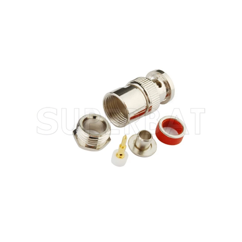 BNC Male Plug Crimp RF Connector for LMR300 Cable