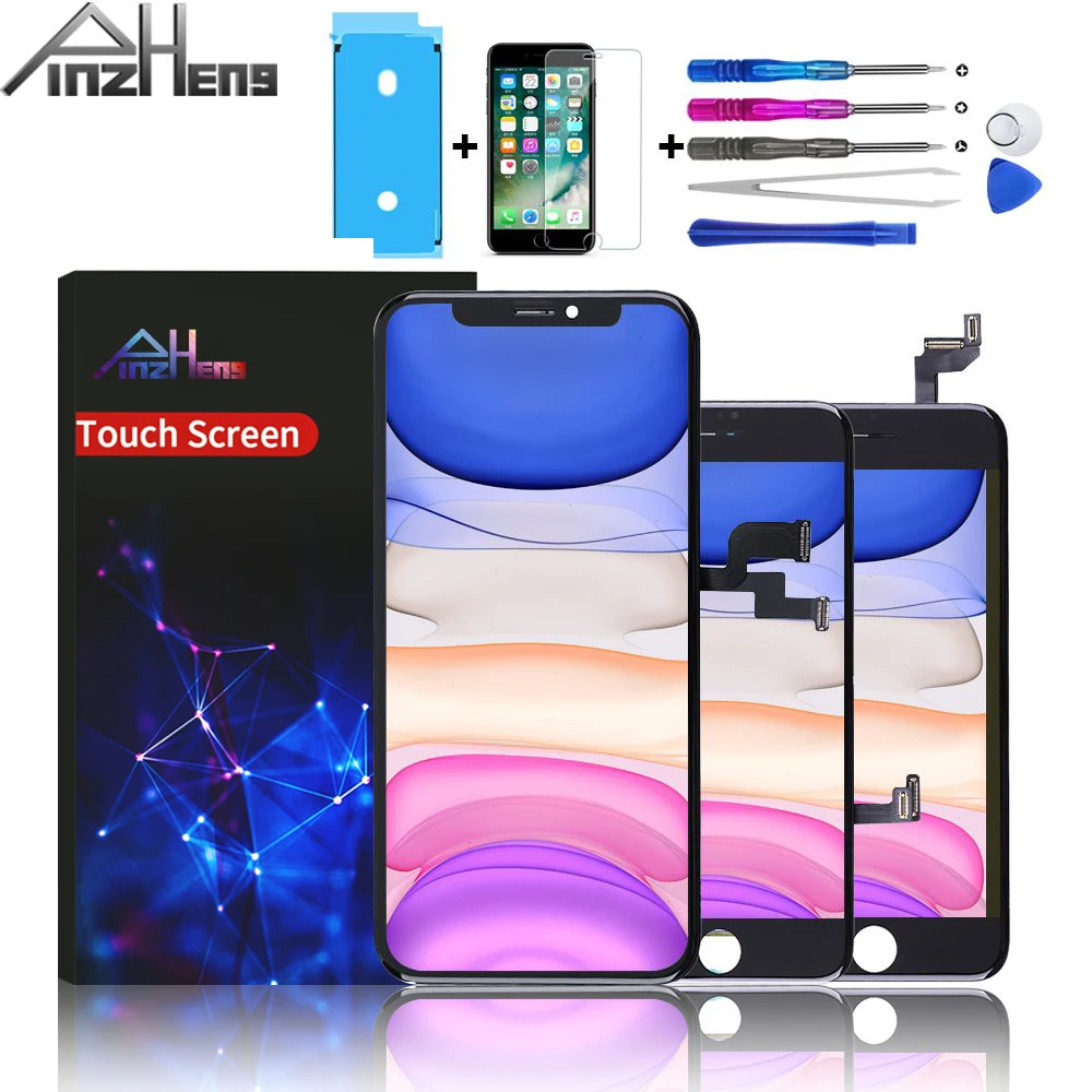 ЖК дисплей PINZHENG AAAA для iPhone 4s 5 5c 5s SE 6 6s 7 8 Plus x в сборе с цифровым преобразователем 3D