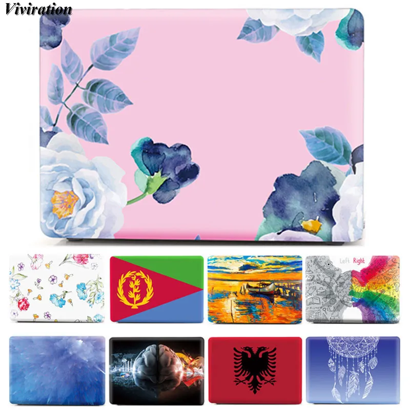 Floral Print Cover For Honor Magicbook 14 15 Matebook D14 D15 2020 Mate 13 14 X Pro 13.9 2019 For Macbook Air 13 11 A1370 A1465