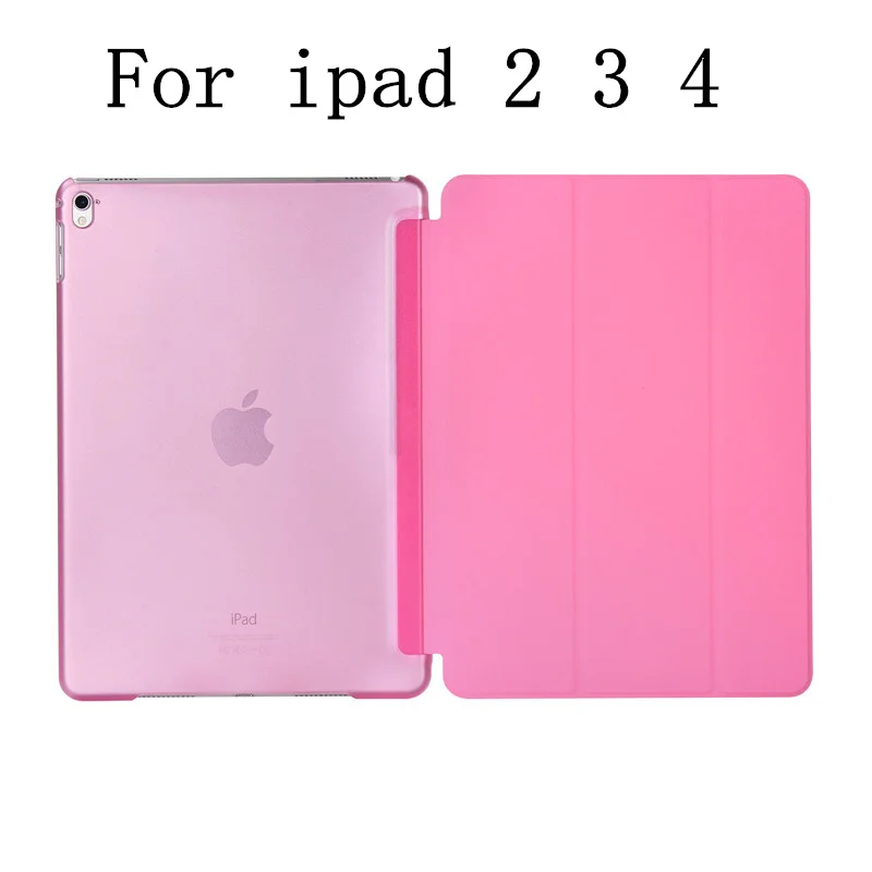 Роскошный модный чехол для Apple Ipad Air 9,7 дюймов IPad 5 Ipad 5 Smart PU кожаный флип планшет противоударный чехол с подставкой Чехол Coque - Цвет: For ipad 2 3 4 pink