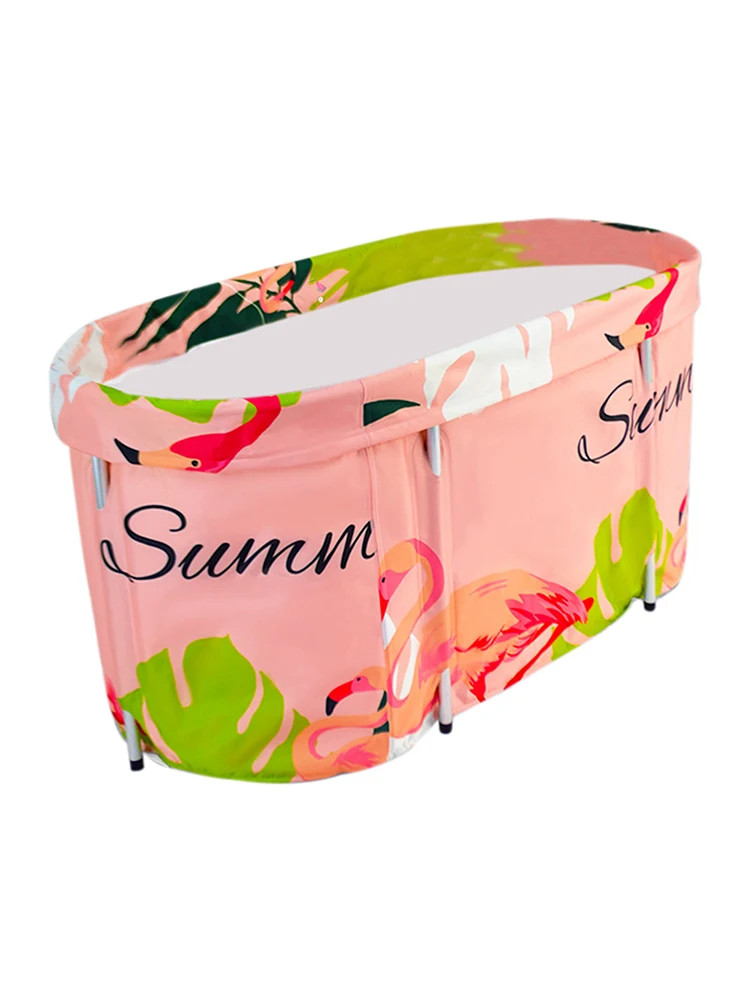 Portable Bathtub Foldable Insulation Adult Bath Bucket Home 6 Layer Thermal With Cover Full Size Shower Bag | Дом и сад