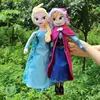 Poupées reine des neiges pour enfants, jouets en peluche, cadeau d'anniversaire, 2 pièces/ensemble 40/50CM, Anna, Elsa, princesse reine des neiges ► Photo 3/6