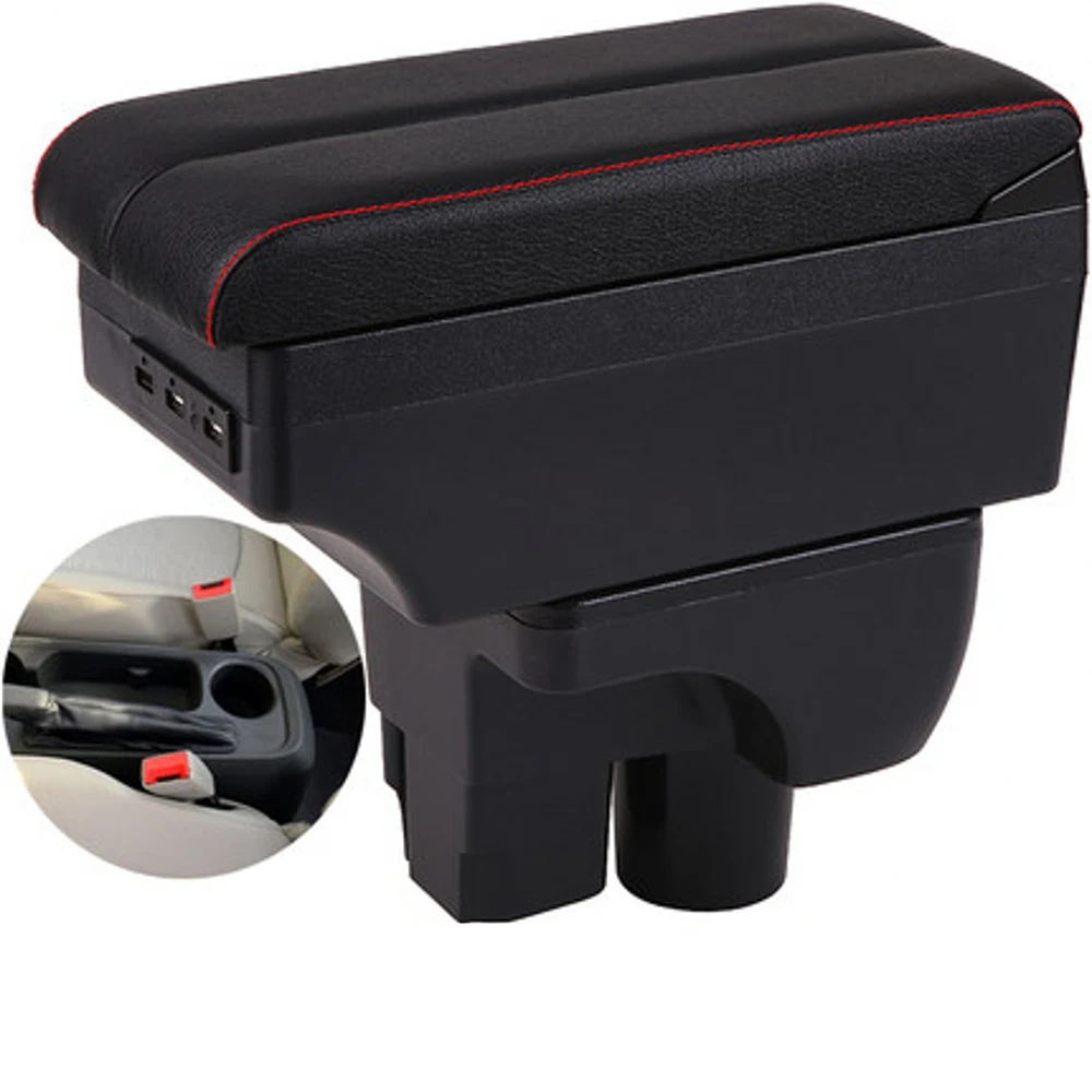 

For Chevrolet sail 3 Armrest Box Retrofit Parts Center Console Special Storage Space Car Elbow Rest with USB Cup Holder