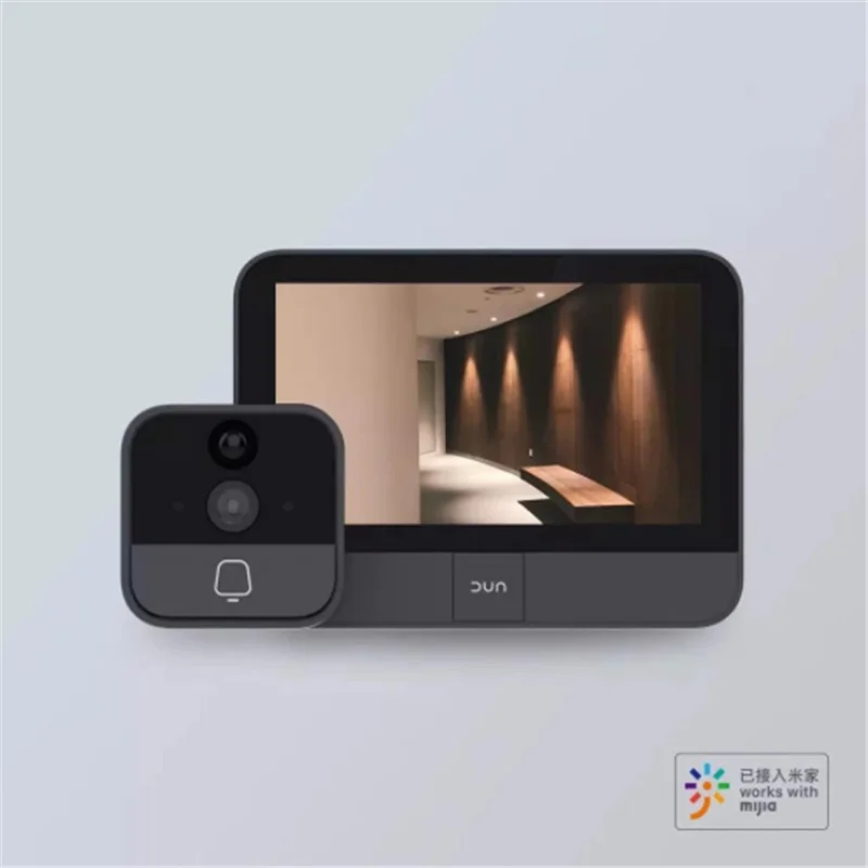 Новейший Xiaomi DUN Smart Cat's Eye ips сенсорный экран дистанционное управление инфракрасный матовый ночное видение для домашней безопасности