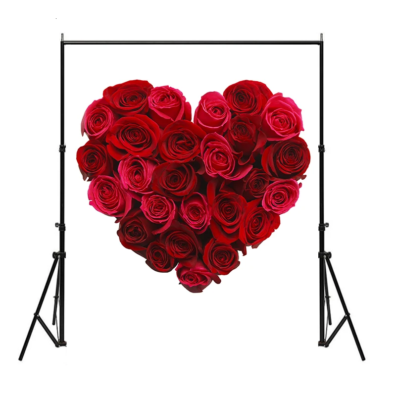 

WHISM -7*5 Feet Popular Creative Heart-shaped Background Cloth Photo Cloth -7*5 Feet Furniture Decoration Painting