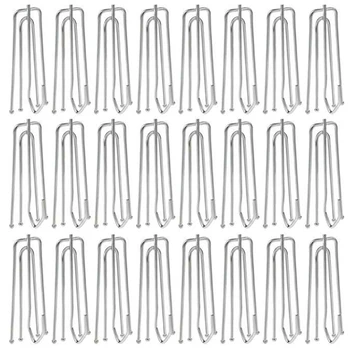 

Promotion! 100Pcs/Lot Curtain Tape Hook Four Fork Hook Curtain Accessories Curtain Cloth Ring Clamp Tracks 4 Prongs Pinch Pleat