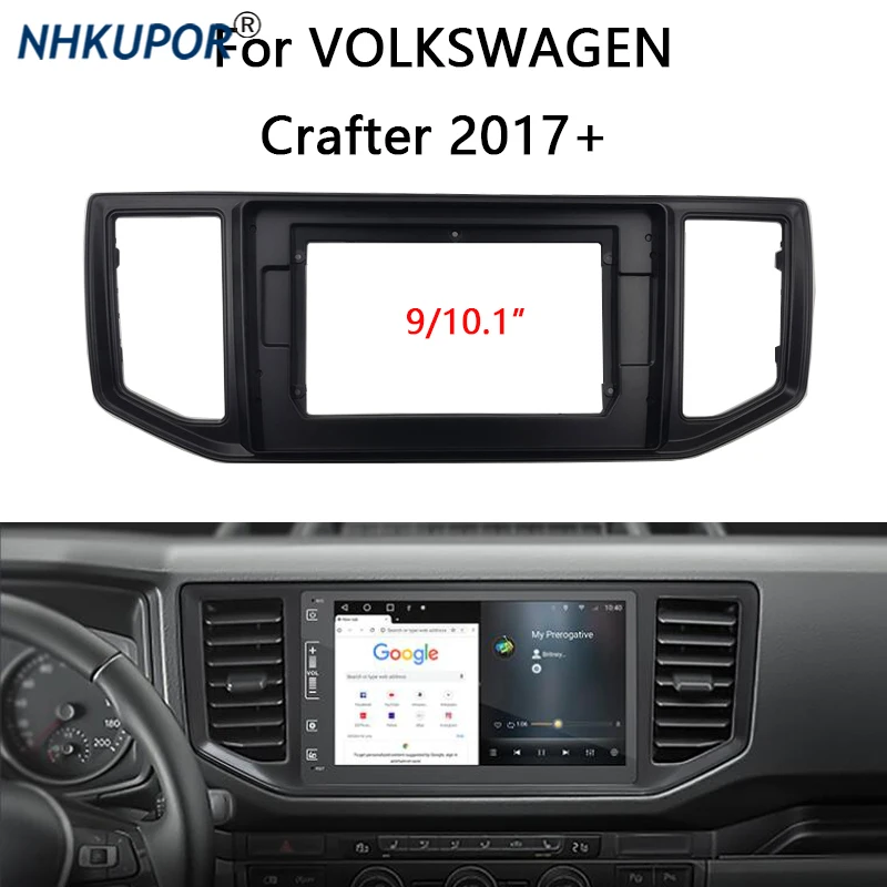 Kit Telaio Autoradio Android Per Volkswagen Crafter 2016 2017 2018 2019 Supporto Console Centrale Stereo Automatico Fascia Trim Bezel Cover