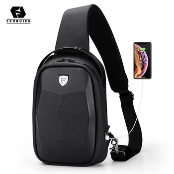 Creative Crossbody Bag  :  Waterproof Anti-theft Multifunction USB Charging Chest Bag