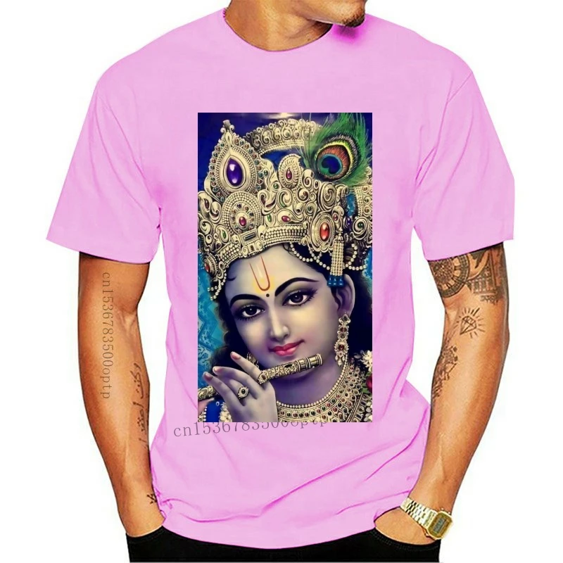 New T Shirt Men Funny tshirt Krishna Hindu God Graphic T Shirt|T-Shirts| -  AliExpress