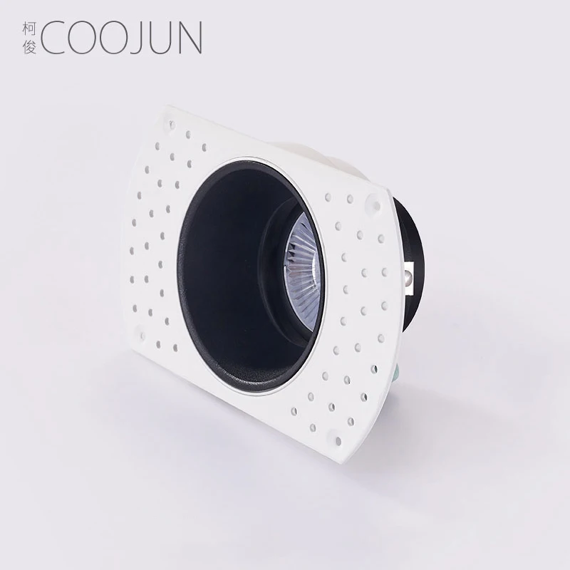 COOJUN Бескаркасный Светодиодный точечный светильник 5 Вт встраиваемый Ra93 4000K для