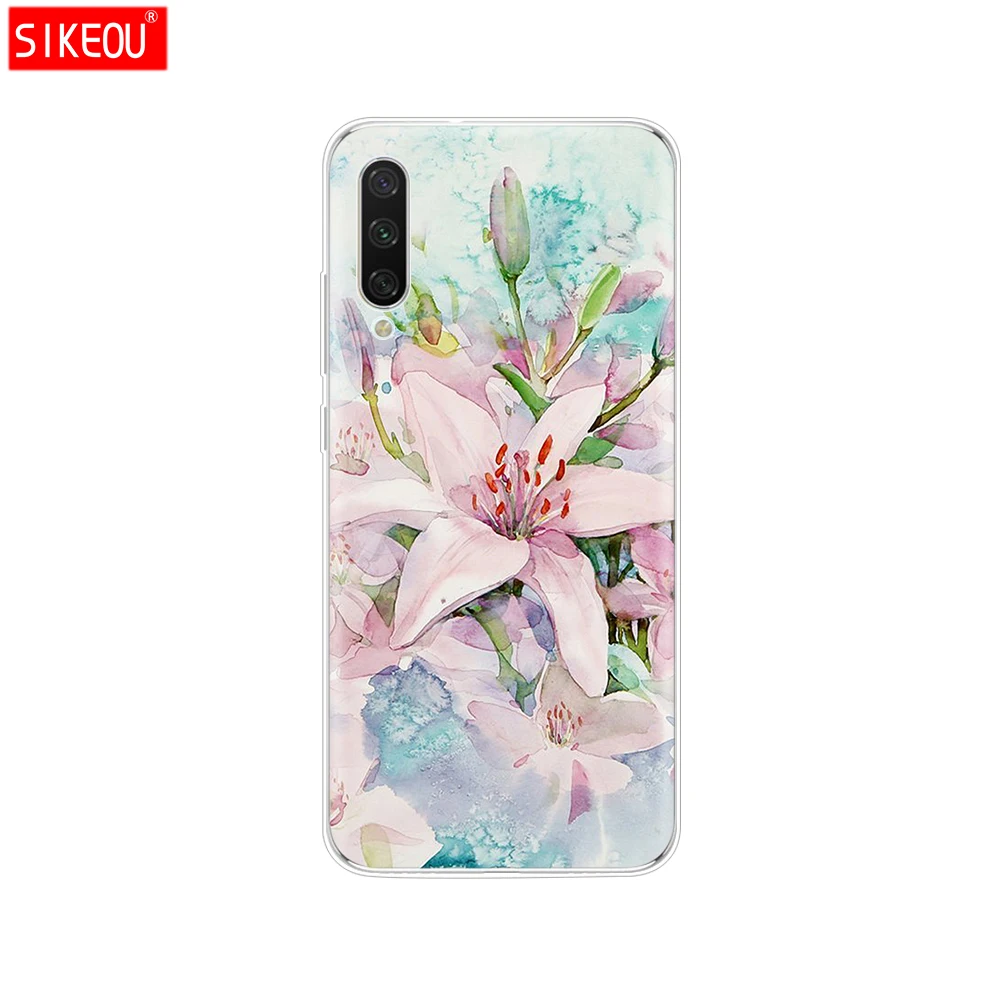Силиконовый чехол для Xiaomi mi A3, чехол с полной защитой, мягкая задняя крышка из ТПУ, чехол для телефона s для Xio mi A3, бампер, кошечка, цветок - Цвет: 33759