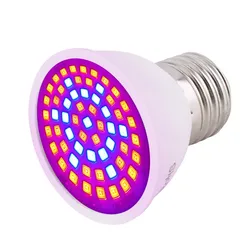 Full Spectrum LED Plant Grow Light Bulb E27 110V 220V 60 LEDs Phytolamp For Indoor Garden Greenhouse Hydroponics Plants Flowers