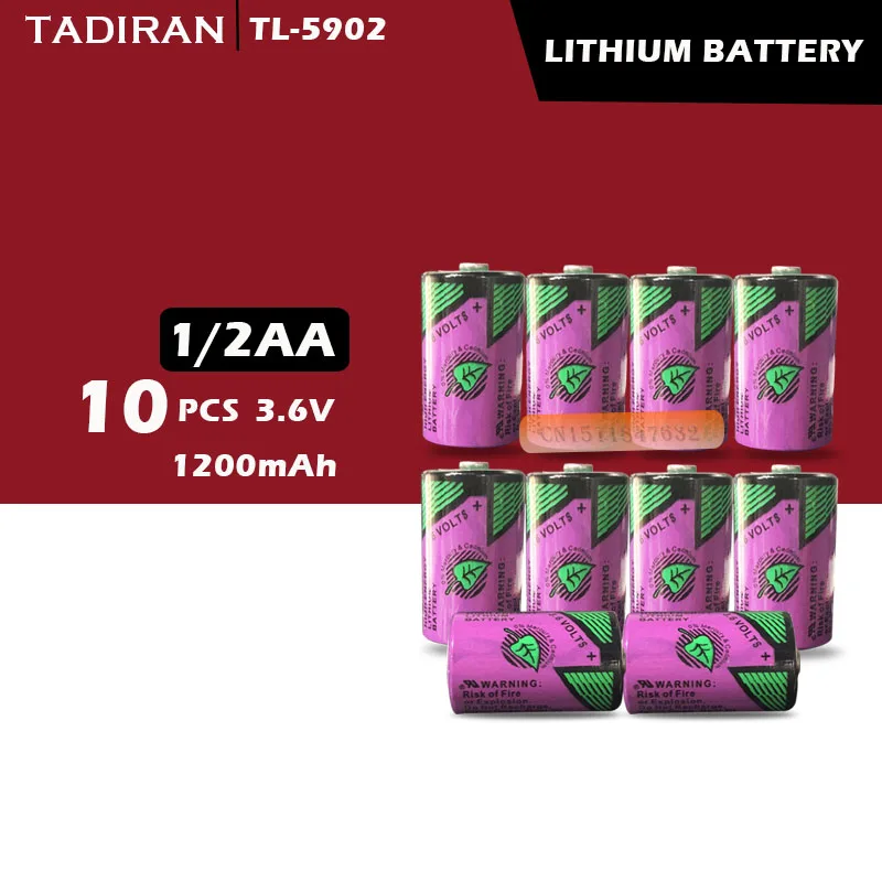 10 шт. Оригинальный Новый TADIRAN 1/2AA ER14250 SL350 3 6 В 1/2 AA литиевая батарея ПЛК бесплатная
