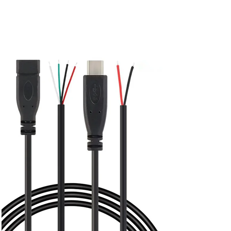 2pin 4pin USB 2 0 Тип C штекер удлинитель провода сварочный DIY ремонт кабель зарядное