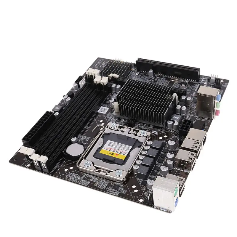 X58 настольная материнская плата LGA 1366 Pin DDR3 компьютерная материнская плата для L/E5520 X5650 RECC