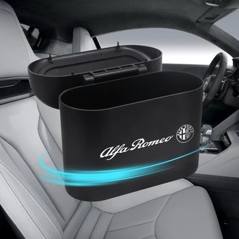 

Car Trash Can Garbage Bin Universal Car Interior Organizer Storage Box Rubbish Garbage Holder For ALFA ROMEO 147 159 156 Mito