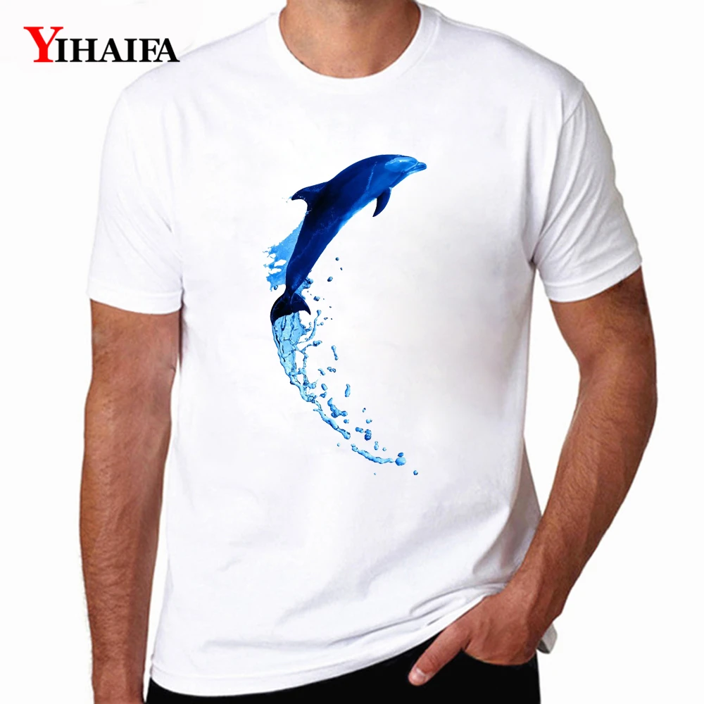 

Casual 2020 Men T-Shirt Fish Graphics Tees Short Sleeve Casual Tops Mens Workout Shirts Streetwear Pullover