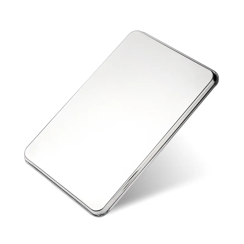 Stainless Steel Service Tray Rectangle Oven Cake Bread Bakeware Buffet  Plate for Food Storage Pan Container