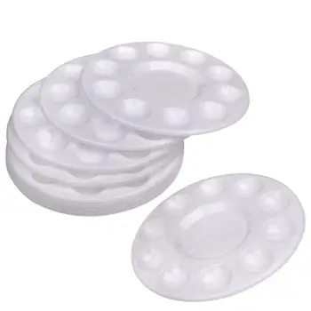 

12 Pcs Paint Tray Palettes Plastic for DIY Craft Professional Art Painting