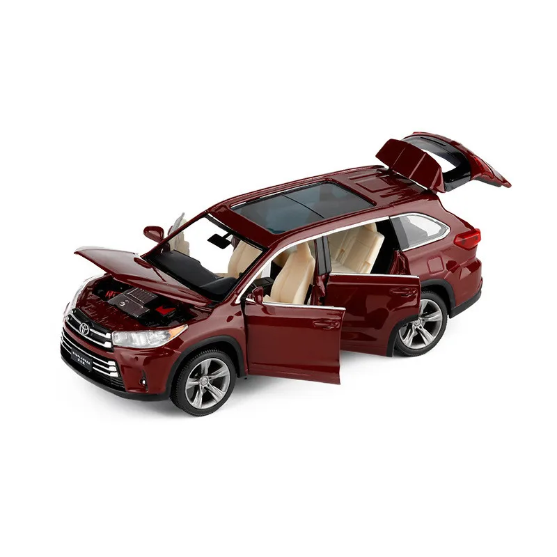 1:32 сплава TOYOTA Highlande масштаб литой модели автомобилей Металл игрушечный