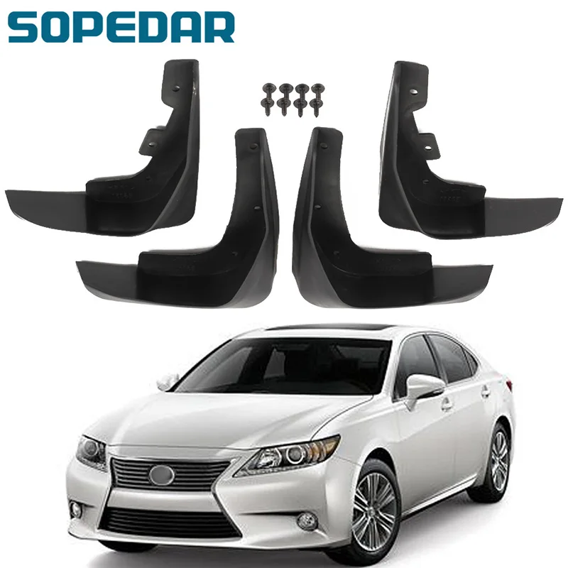 Sopedar Car Mud Flaps Fenders Splash Guards Mudguards For Lexus Es Es240 Es350 2012 2014 2015
