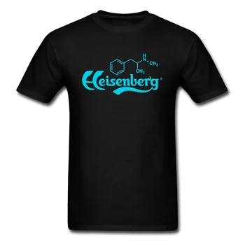 

Blue Meth Heisenberg Bad Breaking Printed On Tshirt For Men Father's Big Size Gift Tops Tees Chemical Molecular Structure O Neck